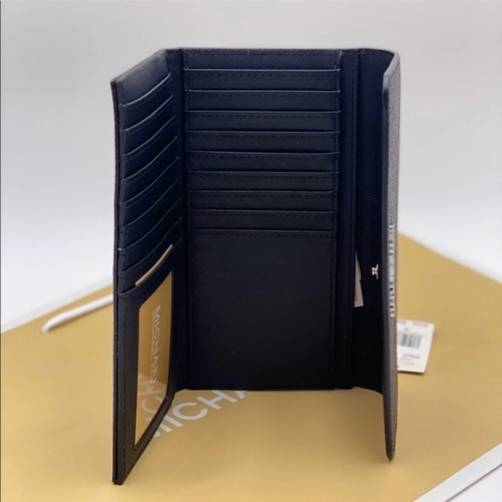Michael Kors Trifold Wallet Signature Black